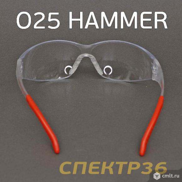 Очки защитные O25 HAMMER прозрачные. Фото 2.