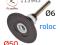 Оправка Roloc 50мм RoxelPro (штырь 6мм) для кругов QCD. Фото 1.