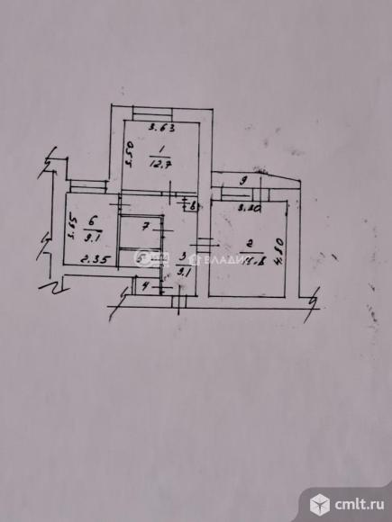 2-комнатная квартира 53,1 кв.м. Фото 13.