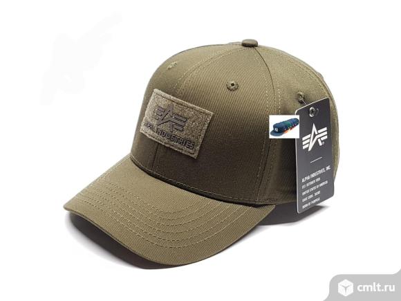 Бейсболка Alpha Industries (хаки). Фото 1.