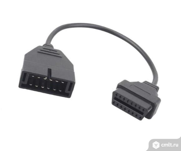 Переходник ВАЗ 12pin (GM12) - OBD2. Фото 1.