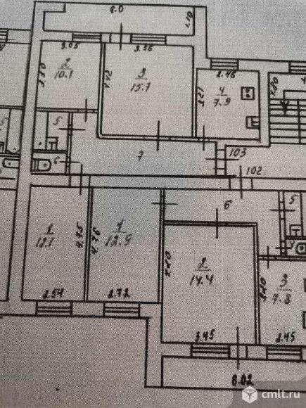 3-комнатная квартира 60,1 кв.м. Фото 14.