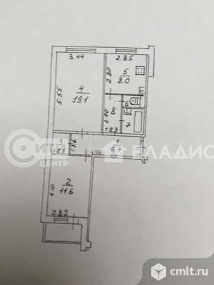 2-комнатная квартира 55 кв.м. Фото 14.
