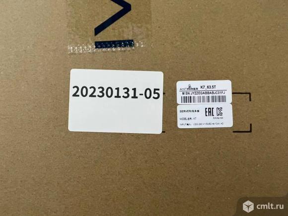Bitmain Antminer K7 Nervos Miner 63.5Th+ Psu. Фото 1.