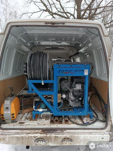 Прочистка канализации, устранение засора, гидродинамическая промывка труб.. Фото 2.