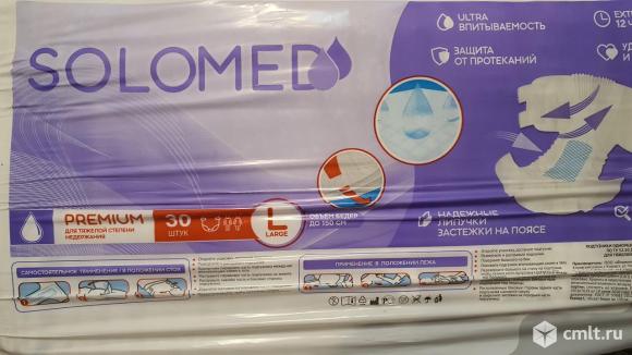 Памперсы для взрослых Solomed Premium , размер L. Фото 1.