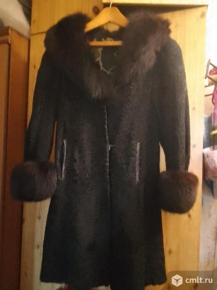 Пальто осенне-весеннее с мехом. Фото 1.