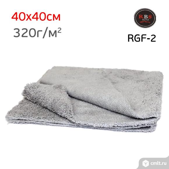 Салфетка микрофибра RBS 40х40см серая 320г/м2 мягкая. Фото 3.