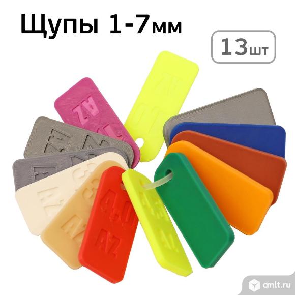 Щупы для выставления зазоров 1-7мм (13шт) пластиковые набор. Фото 3.