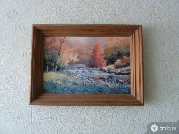 Картина Лес Речка. Фото 1.