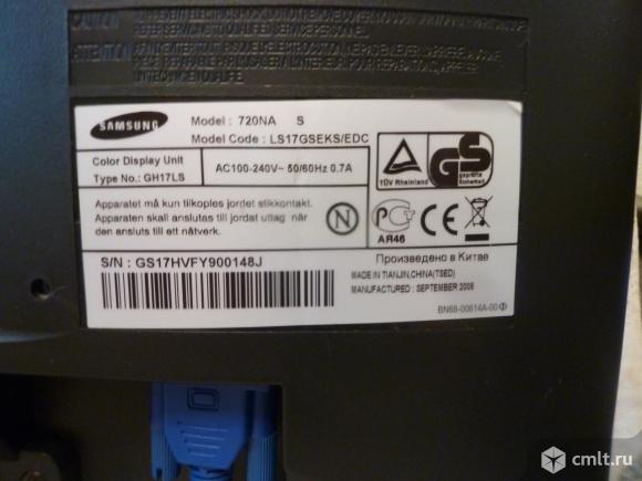 Монитор Samsung 17. Фото 3.