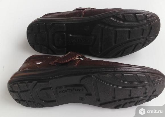 Сандали мужские коричневые. Фото 4.