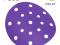 Круг абразивный H7 Violet P500 липучка (17отв.) керамическое зерно. Фото 1.