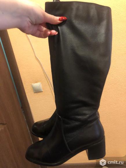 Продам кожаные сапоги,в прекрасном состоянии,осенние.. Фото 2.