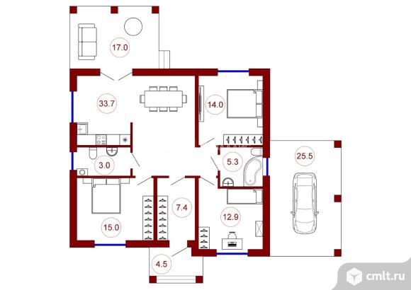 Дом 115 кв.м. Фото 7.