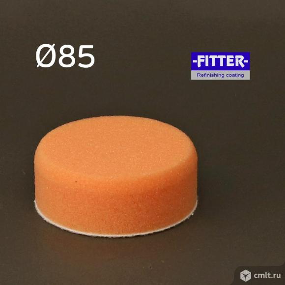 Поролоновый полировальник Fitter 85мм оранжевый. Фото 1.