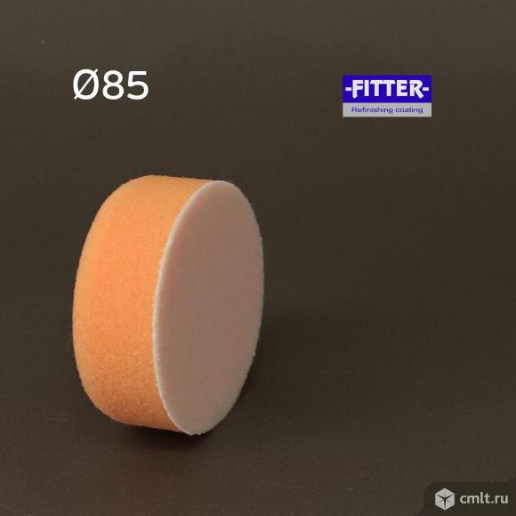 Поролоновый полировальник Fitter 85мм оранжевый. Фото 3.