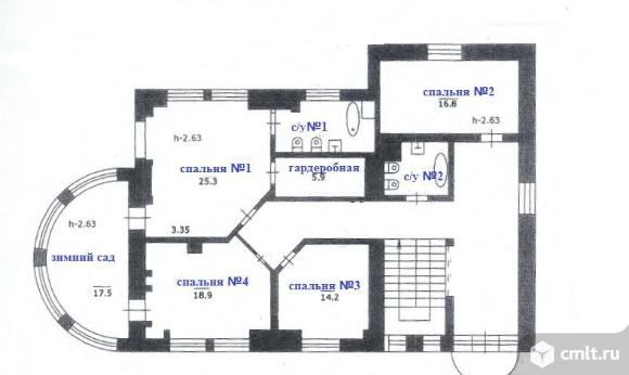 В аренду: коттедж 363.3 м2. на участке  14,5 соток. Фото 19.