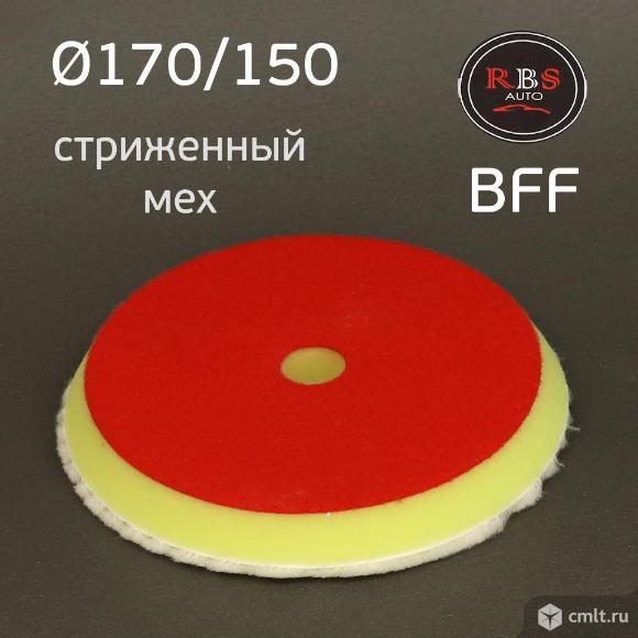 Мех на поролоне 170мм RBS Auto BFF стриженный меховой полировальник. Фото 1.