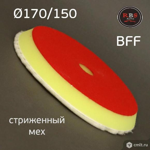 Мех на поролоне 170мм RBS Auto BFF стриженный меховой полировальник. Фото 3.