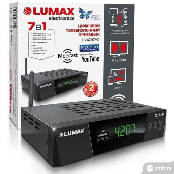 Цифровая приставка  Lumax dv4207hd WI-FI. Фото 1.