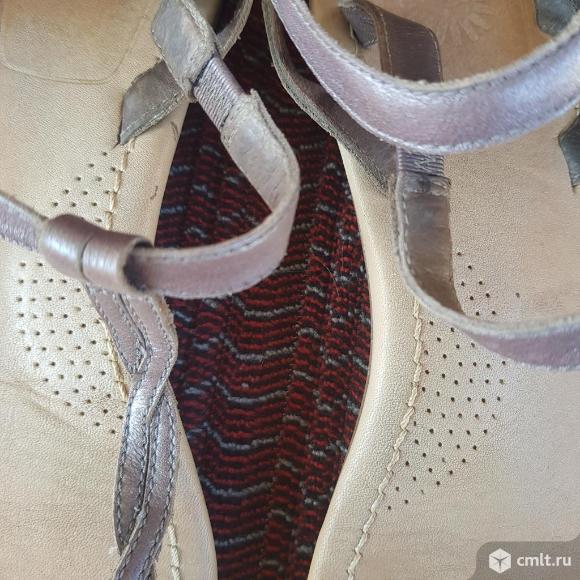 Сандалии кожаные 41р. Фото 2.