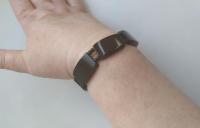 Браслет Гагат Чёрный янтарь