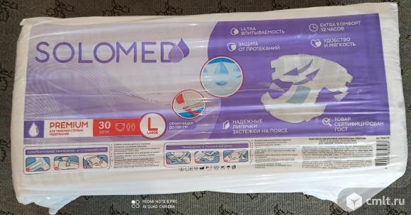 Подгузники для взрослых SOLOMED размер L. Фото 1.