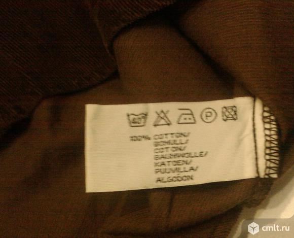 Рубашка микровельвет женская H&M 38 р. Фото 5.