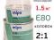 Шпатлевка эпоксидная Mipa E80 (1кг+0,5кг) жидкое олово КОМПЛЕКТ 2К. Фото 1.