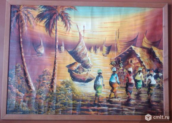 Австралийские аборигены 54х74 см. Фото 1.