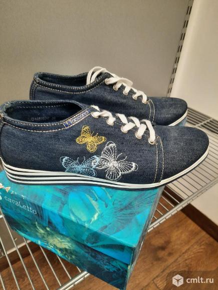 Продаются джинсовые ботинки. Фото 1.