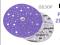 Круг шлифовальный Sandwox 328+ (Р240; 150мм) Purple Ceramic (multiholes) фиолетовый на липучке. Фото 5.