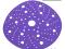 Круг шлифовальный Sandwox 328+ (Р150; 150мм) Purple Ceramic (multiholes) фиолетовый на липучке. Фото 1.
