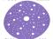 Круг шлифовальный Sandwox 328+ (Р180; 150мм) Purple Ceramic (multiholes) фиолетовый на липучке. Фото 1.