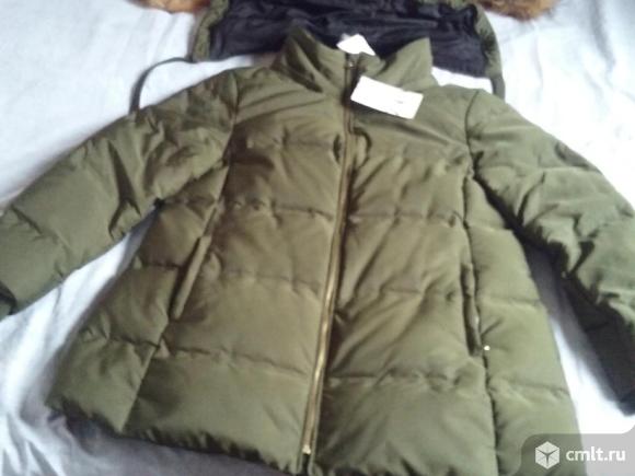 Пуховик женский "Zara",52-54р.. Фото 1.