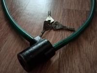 Трос-замок велосипедный 130 см противоугонный