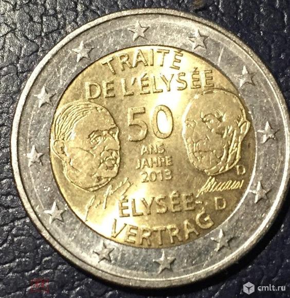 2 евро 2013 50 лет Елисейскому договору. Фото 1.