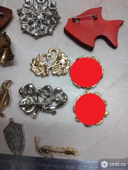 Разные броши, заколка. Бижутерия. Фото 11.