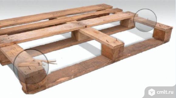 Деревянных поддонов. Фото 1.