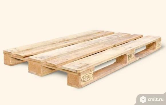 Б/У Европоддон 800х1200 мм. I сорт. Клеймо EUR/EPAL. Фото 1.
