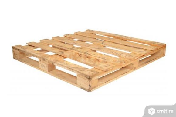 Новый поддон 1200х1200 мм. C нижней обвязкой. Фото 1.