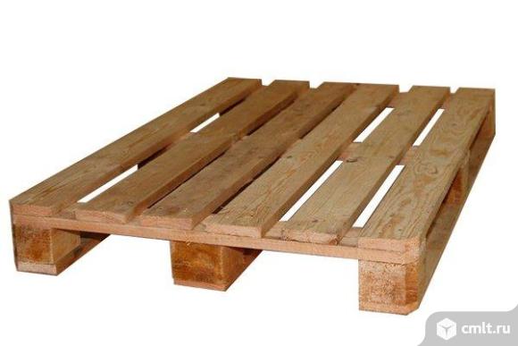 Деревянные поддоны с грузоподъемностью до 1500 кг. Фото 1.