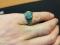 Кольцо серебряное со вставкой цоизит с рубином. Фото 3.