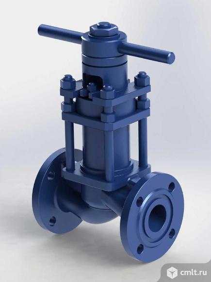 15нж66нж Клапан запорный сильфонный фланцевый. Фото 1.