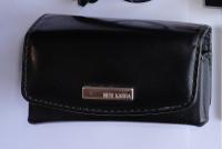 Сумочка на пояс для телефона NERI KARRA чёрного цвета, кожа.