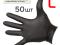 Перчатки нитриловые ideall GRIP+ (р.L; 50шт; черные) повышенной стойкости к растворителю. Фото 2.