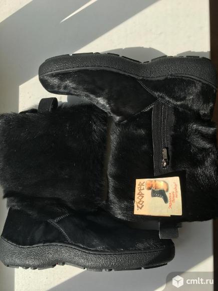 Унты сапоги Cooper Италия новые размер 46-45 мех волк пони черные обувь мужская зима. Фото 1.