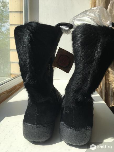 Унты сапоги Cooper Италия новые размер 46-45 мех волк пони черные обувь мужская зима. Фото 8.