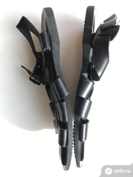 Сандалии босоножки новые кожа мужские размер 45/44 черные лето обувь бренд. Фото 7.